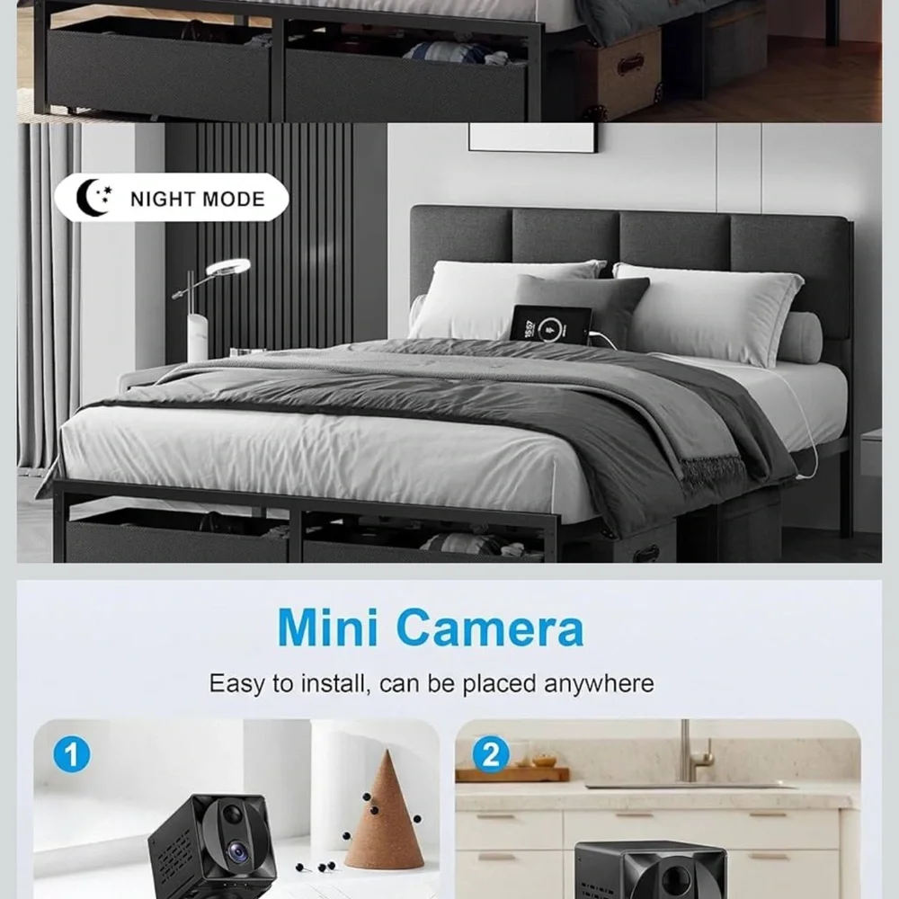 5G Mini Black Security Camera